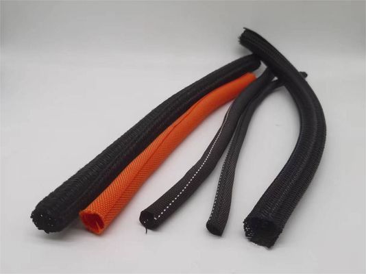 Auto-avvolgimento espandibile pet braided manicotto infiammabilità UL94V-2