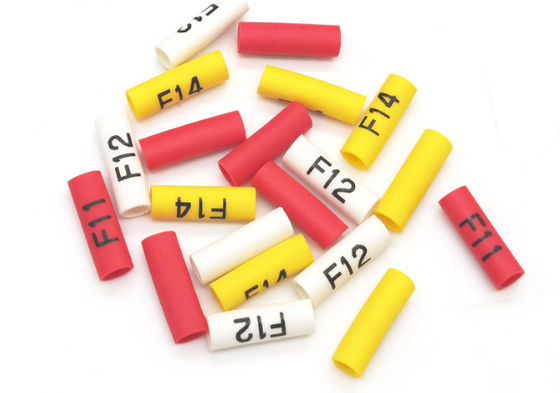 0.2mm-0.5mm spessore accessori del cavo elettrico tubo di identificazione di riduzione del calore manica di identificazione