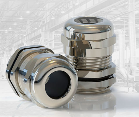 M12X1.5 ((3-6.5) Acque resistenti Nikkel placcato ottone Cable Gland IP68 Cable Connector