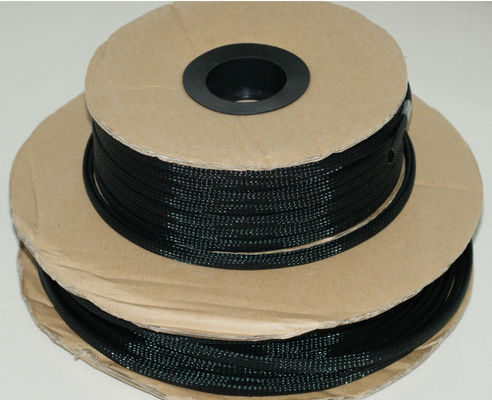 UL RoHS PET nero con manica intrecciata espandibile resistente alle alte temperature