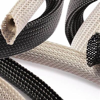 UL RoHS PET nero con manica intrecciata espandibile resistente alle alte temperature