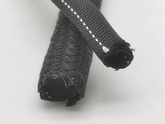 PET nero intrecciato auto-avvolgimento manica ad alta flessibilità